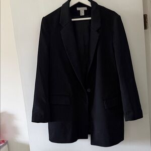 H&M Oversized Blazer, 8, Black